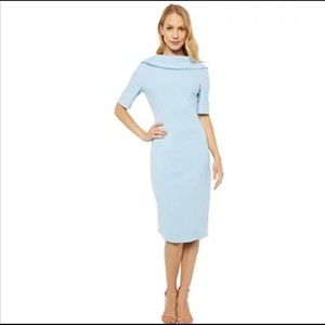 Adrianna Papell Women's Roll Neck Sheath with V Back NWT